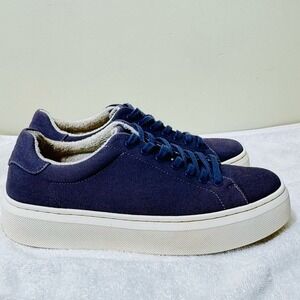 ABEO Jumpstreet Sneakers Womens 9.5 Navy Blue Orthotic Platform Canvas Shoes